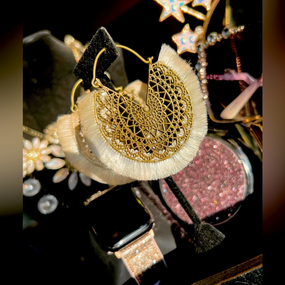 Boho Chic Fuzzy Fun Hoops